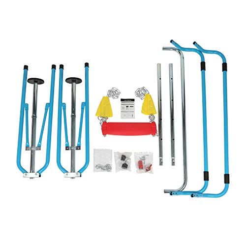 HIRAM Barra de Gimnasia para Niños con Columpio Barra Horizontal Plegable para Niños Barra de Entrenamiento Infantil Ajustable Barra Horizontal de Fitness para Interiores y Exteriores, Jardín HIRAM Barra de Gimnasia para Niños con Columpio Barra Horizontal Plegable para Niños Barra de Entrenamiento Infantil Ajustable Barra Horizontal de Fitness para Interiores y Exteriores, Jardín