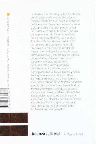Historia del ballet y de la danza moderna (El libro de bolsillo - Humanidades) Historia del ballet y de la danza moderna (El libro de bolsillo - Humanidades)