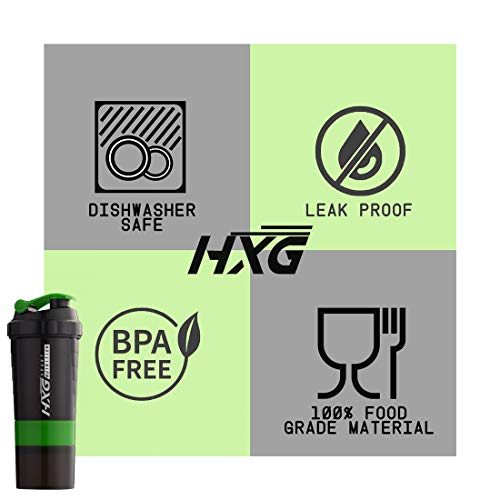 Hivexagon Multi-Almacenamiento Proteína Mezclador Capacidad 500 ml Verde SA001 Hivexagon Multi-Almacenamiento Proteína Mezclador Capacidad 500 ml Verde SA001