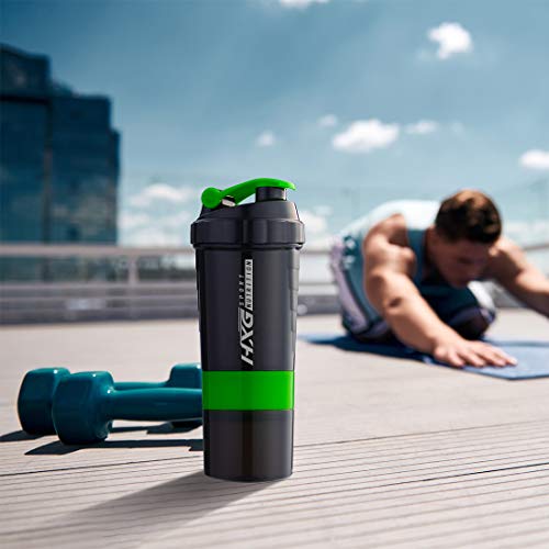 Hivexagon Multi-Almacenamiento Proteína Mezclador Capacidad 500 ml Verde SA001 Hivexagon Multi-Almacenamiento Proteína Mezclador Capacidad 500 ml Verde SA001
