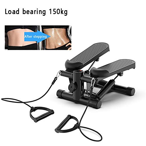 HJKHNK 2 en 1 Máquinas de Step, Mini Stepper, Multi-función Step Máquina para Aeróbic Fitnes y Gimnasio Escalada de Stovepipe Equipo de Ejerciciosblack