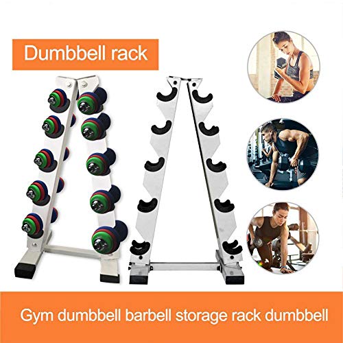 HJUI Soporte para Mancuernas, Soporte para Mancuernas con Estructura En A Soporte para Pesas De 5 Niveles para Trabajo Pesado, Usted Puede Colocar El Soporte para Pesas En Cualquier Parte HJUI Soporte para Mancuernas, Soporte para Mancuernas con Estructura En A Soporte para Pesas De 5 Niveles para Trabajo Pesado, Usted Puede Colocar El Soporte para Pesas En Cualquier Parte