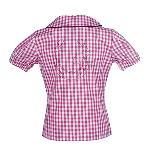 HKM Piccola - Blusa de equitación para Adultos, Evergreen, Camisa de equitación Piccola, Unisex Adulto, Color Rosa, tamaño 134-140 cm