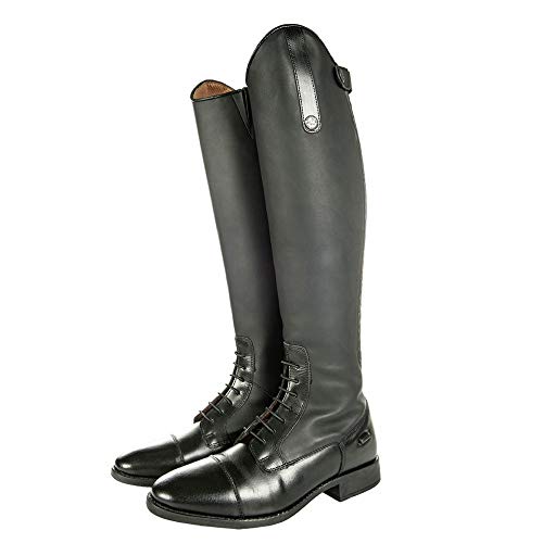 HKM Sevilla - Botas de equitación normal/extra anchas, color negro, talla 36