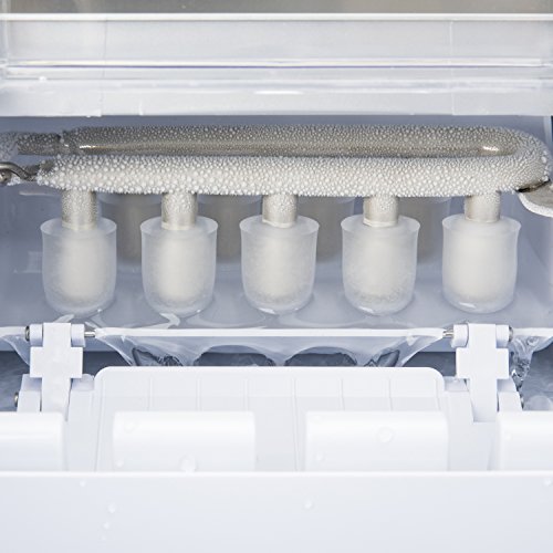 H.Koenig KB14 Máquina de Hacer Hielo, Potencia 120 W, Diaria 12 Kg, Ciclo Producción 10/13 Min, 2 Tamaños Cubitos, Capacidad Bandeja de Agua 2,1 L, Pantalla LCD, Acero Inoxidable, Gris H.Koenig KB14 Máquina de Hacer Hielo, Potencia 120 W, Diaria 12 Kg, Ciclo Producción 10/13 Min, 2 Tamaños Cubitos, Capacidad Bandeja de Agua 2,1 L, Pantalla LCD, Acero Inoxidable, Gris