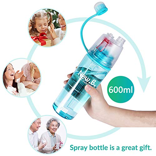 HKTOPONE Niño Rociar Botella de Agua Deporte en Aerosol para Beber Botella de Agua Ciclismo Sin BPA 600 ml para Gimnasio, Ciclismo Correr Escalada Senderismo y montañismo (Azul) HKTOPONE Niño Rociar Botella de Agua Deporte en Aerosol para Beber Botella de Agua Ciclismo Sin BPA 600 ml para Gimnasio, Ciclismo Correr Escalada Senderismo y montañismo (Azul)