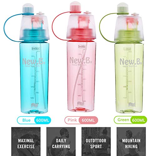 HKTOPONE Niño Rociar Botella de Agua Deporte en Aerosol para Beber Botella de Agua Ciclismo Sin BPA 600 ml para Gimnasio, Ciclismo Correr Escalada Senderismo y montañismo (Azul) HKTOPONE Niño Rociar Botella de Agua Deporte en Aerosol para Beber Botella de Agua Ciclismo Sin BPA 600 ml para Gimnasio, Ciclismo Correr Escalada Senderismo y montañismo (Azul)