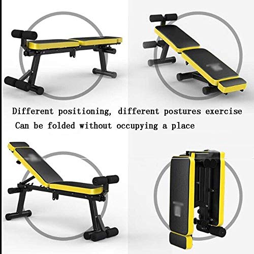 HLZY Banco de elevación de Pesas Planas Ajustable Banco de Pesas, Banco Plegable Inicio Abdominales Ejercicio Multi Función Ajustable de banca con Mancuernas Entrenamiento Familia (Color : Style2)