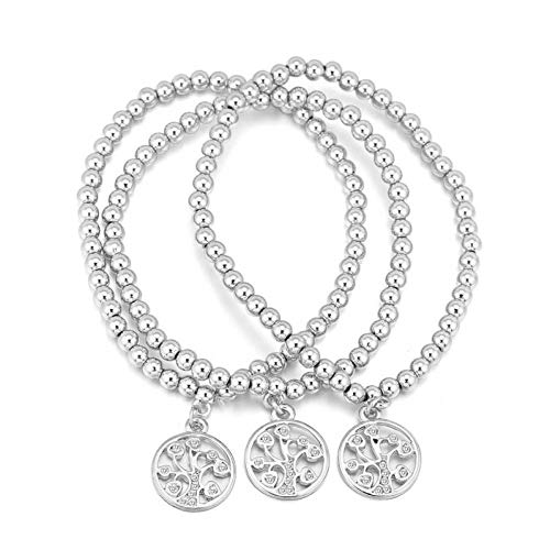 HMKLN Pulsera de Mujer Marca Yoga Muñeca Mala Pulsera Árbol de la Vida Charm 4 Colores Joyería de Moda Pulsera HMKLN Pulsera de Mujer Marca Yoga Muñeca Mala Pulsera Árbol de la Vida Charm 4 Colores Joyería de Moda Pulsera