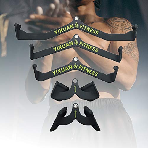 HNWTKJ Barra para Máquina Lat de Múltiples Gimnasios, Manijas Prensa de Tríceps de Máquina Cable, Manija Ejercicio para Equipos de Musculación, Agarre Profesional de Polea Gimnasio (Color : I) HNWTKJ Barra para Máquina Lat de Múltiples Gimnasios, Manijas Prensa de Tríceps de Máquina Cable, Manija Ejercicio para Equipos de Musculación, Agarre Profesional de Polea Gimnasio (Color : I)