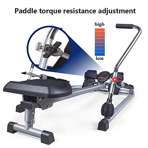 HNWTKJ Máquina de Remo, Máquina de Remo Plegable, Remo para Kayak Interior, Ejercicio de Entrenamiento Cardiovascular, Resistencia Ajustable y Extensiones de Brazo Completo para Uso Doméstico