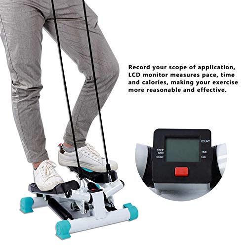 HNWTKJ Maquina de Subir Escaleras, Ejercicio Stepper, Mini Máquina Stepper Aeróbica, Ideal para el Entrenamiento de Los Músculos de Las Piernas, Las Caderas, Los Glúteos y la Parte Superior Del Cuerpo