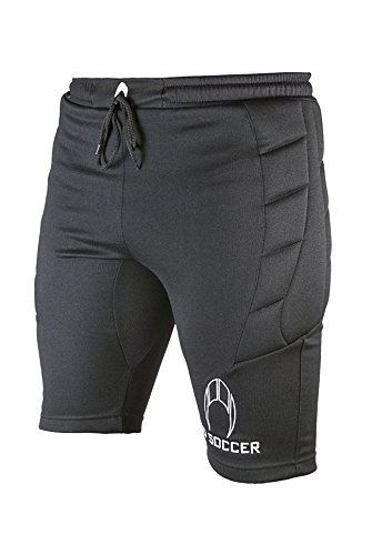 HO Soccer 0505563 Pantalones Cortos de Portero, Unisex niños, Negro, 14