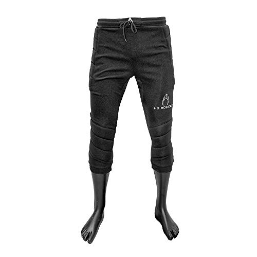 HO Soccer 3/4 Logo Pantalones de Portero, Unisex niños, Negro, 12 HO Soccer 3/4 Logo Pantalones de Portero, Unisex niños, Negro, 12