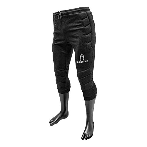 HO Soccer 3/4 Logo Pantalones de Portero, Unisex niños, Negro, 12 HO Soccer 3/4 Logo Pantalones de Portero, Unisex niños, Negro, 12