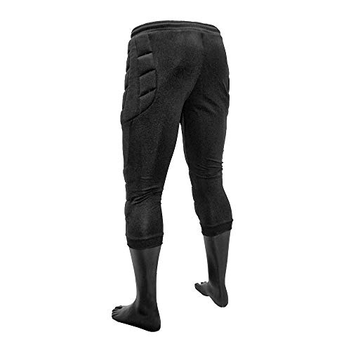 HO Soccer 3/4 Logo Pantalones de Portero, Unisex niños, Negro, 12 HO Soccer 3/4 Logo Pantalones de Portero, Unisex niños, Negro, 12