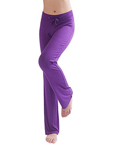 Hoerev - Pantalones de yoga para mujer morado XXXL