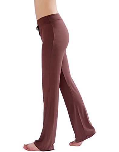 Hoerev - Pantalones para Mujer, Color Blanco, Talla Small