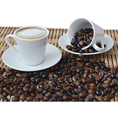 Hogar y Mas Juego de Café Barista Classic de Porcelana Blanca. Tazas Café Clásicas. - Set de 12 Hogar y Mas Juego de Café Barista Classic de Porcelana Blanca. Tazas Café Clásicas. - Set de 12