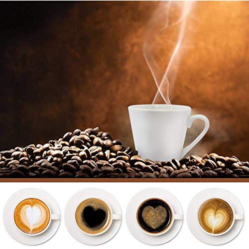 Hogar y Mas Juego de Café Barista Classic de Porcelana Blanca. Tazas Café Clásicas. - Set de 12 Hogar y Mas Juego de Café Barista Classic de Porcelana Blanca. Tazas Café Clásicas. - Set de 12