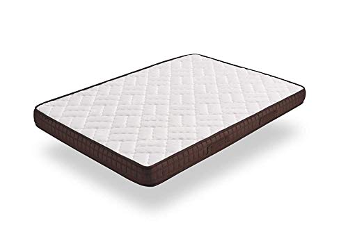 HOGAR24 ES Cama Completa - Colchón Viscobrown Reversible + Somier Basic + 4 Patas + Almohada Fibra, 90x190 HOGAR24 ES Cama Completa - Colchón Viscobrown Reversible + Somier Basic + 4 Patas + Almohada Fibra, 90x190