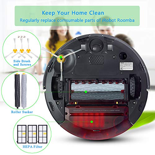 HoHome Kit Cepillos Repuestos para iRobot Roomba Serie 800 900,Accesorios para iRobot Roomba 800 805 850 851 860 865 866 870 871 876 880 885 886 890 891 895 896 900 960 966 980 Kit 11 Piezas HoHome Kit Cepillos Repuestos para iRobot Roomba Serie 800 900,Accesorios para iRobot Roomba 800 805 850 851 860 865 866 870 871 876 880 885 886 890 891 895 896 900 960 966 980 Kit 11 Piezas