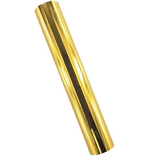 Hoja de vinilo adhesivo permanente para siluetas vasos, camafeo o manualidades, 30 x 152 cm, color dorado Hoja de vinilo adhesivo permanente para siluetas vasos, camafeo o manualidades, 30 x 152 cm, color dorado