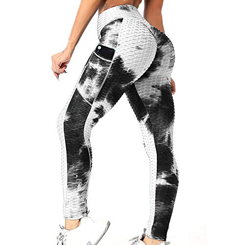 Holatee Mallas de Deporte de Mujer, Leggins Pantalon Deporte Yoga, Leggings Mujer Fitness Suaves Elásticos Cintura Alta para Rojoucir Vientre