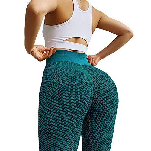 Holatee Mallas de Deporte de Mujer, Leggins Pantalon Deporte Yoga, Leggings Mujer Fitness Suaves Elásticos Cintura Alta para Rojoucir Vientre