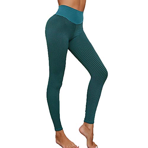 Holatee Mallas de Deporte de Mujer, Leggins Pantalon Deporte Yoga, Leggings Mujer Fitness Suaves Elásticos Cintura Alta para Rojoucir Vientre