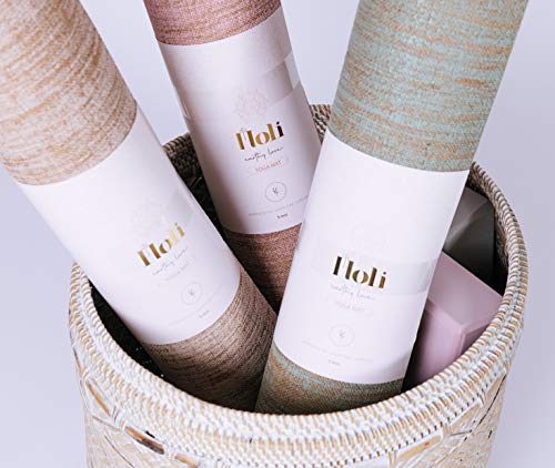 Holi | Esterilla de yoga | Rosa | Premium Orgánica | Yute | 5 MM | 183 cm x 61 cm | Antideslizante | Anti-Bacterias | Extra Larga | Estera de fitness | Estera de deporte | Pilates Mat Holi | Esterilla de yoga | Rosa | Premium Orgánica | Yute | 5 MM | 183 cm x 61 cm | Antideslizante | Anti-Bacterias | Extra Larga | Estera de fitness | Estera de deporte | Pilates Mat