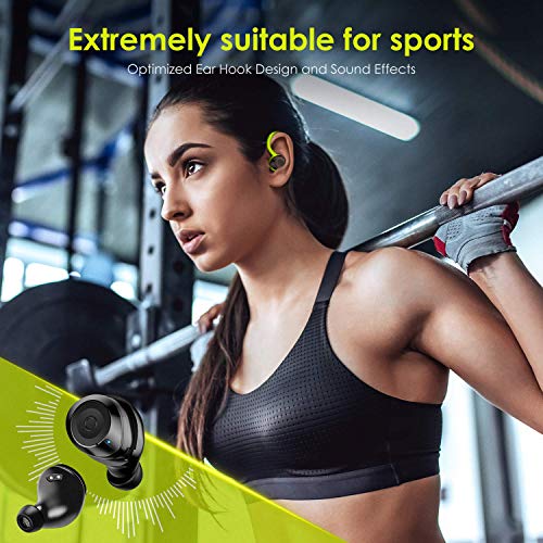 HolyHigh Auriculares Inalambricos Bluetooth 5.0 IPX7 Impermeable In-Ear Auriculares Deportivos con Cancelación de Ruido 6+30H Tiempo de Reprodución Sonido Estéreo con Microfono Incorporado HolyHigh Auriculares Inalambricos Bluetooth 5.0 IPX7 Impermeable In-Ear Auriculares Deportivos con Cancelación de Ruido 6+30H Tiempo de Reprodución Sonido Estéreo con Microfono Incorporado