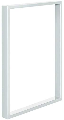 HOLZBRINK Patas de Mesa perfiles de acero 60x20 mm, forma de marco 50x72 cm, Blanco Tráfico, 1 Pieza, HLT-01-E-II-9016 HOLZBRINK Patas de Mesa perfiles de acero 60x20 mm, forma de marco 50x72 cm, Blanco Tráfico, 1 Pieza, HLT-01-E-II-9016