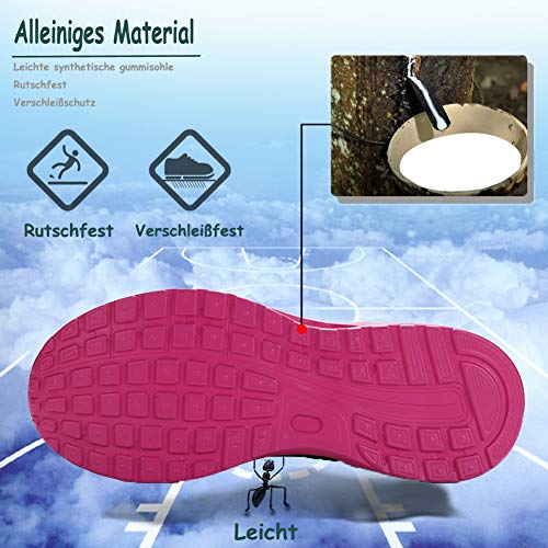Hombre Mujer Zapatillas de Deportes Zapatos Deportivos Aire Libre para Correr Calzado Sneakers Running-BluePink40 Hombre Mujer Zapatillas de Deportes Zapatos Deportivos Aire Libre para Correr Calzado Sneakers Running-BluePink40