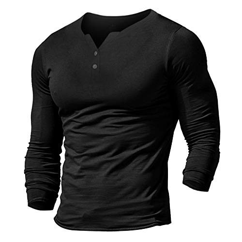 Hombres Casual Manga Corta Camiseta Soltero Botón Abertura Llano v Cuello Camisas Algodón Hombres Casual Manga Corta Camiseta Soltero Botón Abertura Llano v Cuello Camisas Algodón