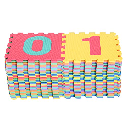HOMCOM Alfombra Puzle Niños Colchoneta Suave 4.32㎡ Juego Rompecabezas para Niños Espuma EVA HOMCOM Alfombra Puzle Niños Colchoneta Suave 4.32㎡ Juego Rompecabezas para Niños Espuma EVA