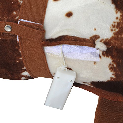 HOMCOM Caballo de Juguete Niños Mayores de 3 años con Silla y Sonidos Pilas Incluidas (Marron) HOMCOM Caballo de Juguete Niños Mayores de 3 años con Silla y Sonidos Pilas Incluidas (Marron)