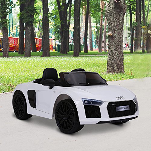HOMCOM Coche Eléctrico para Niño Mayores de 3 años Audi R8 con Mando a Distancia MP3 USB Luces y Sonidos Apertura de Puerta 123x71x49cm Carga 30kg HOMCOM Coche Eléctrico para Niño Mayores de 3 años Audi R8 con Mando a Distancia MP3 USB Luces y Sonidos Apertura de Puerta 123x71x49cm Carga 30kg