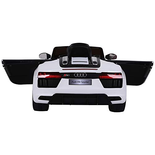 HOMCOM Coche Eléctrico para Niño Mayores de 3 años Audi R8 con Mando a Distancia MP3 USB Luces y Sonidos Apertura de Puerta 123x71x49cm Carga 30kg HOMCOM Coche Eléctrico para Niño Mayores de 3 años Audi R8 con Mando a Distancia MP3 USB Luces y Sonidos Apertura de Puerta 123x71x49cm Carga 30kg