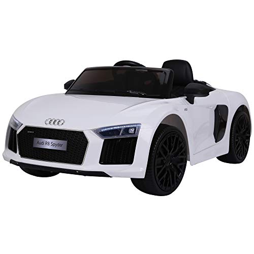 HOMCOM Coche Eléctrico para Niño Mayores de 3 años Audi R8 con Mando a Distancia MP3 USB Luces y Sonidos Apertura de Puerta 123x71x49cm Carga 30kg HOMCOM Coche Eléctrico para Niño Mayores de 3 años Audi R8 con Mando a Distancia MP3 USB Luces y Sonidos Apertura de Puerta 123x71x49cm Carga 30kg