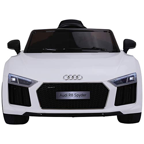 HOMCOM Coche Eléctrico para Niño Mayores de 3 años Audi R8 con Mando a Distancia MP3 USB Luces y Sonidos Apertura de Puerta 123x71x49cm Carga 30kg HOMCOM Coche Eléctrico para Niño Mayores de 3 años Audi R8 con Mando a Distancia MP3 USB Luces y Sonidos Apertura de Puerta 123x71x49cm Carga 30kg
