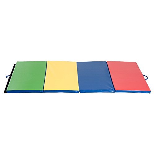 HOMCOM Colchoneta 245x120x5cm Grosor 5 cm Plegable con Asas 4 Pliegues Yoga Pilates