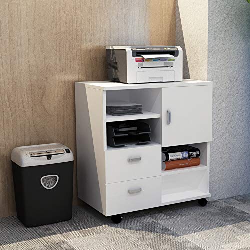 HOMCOM Mesa Armario movil Mueble TV Madera + cajones y Puerta Consola Comedor cajonera HOMCOM Mesa Armario movil Mueble TV Madera + cajones y Puerta Consola Comedor cajonera