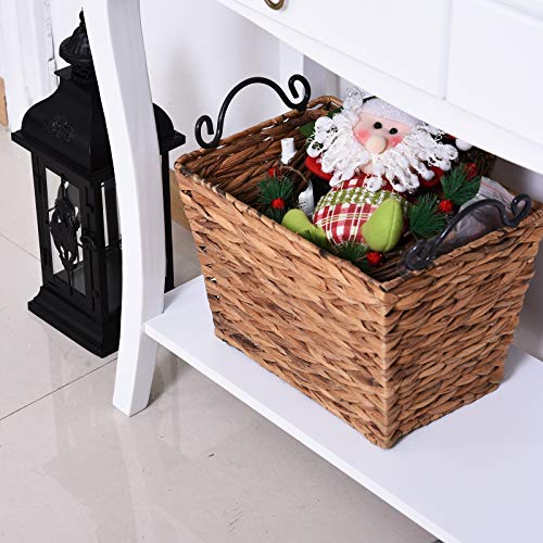 HOMCOM Mesa Consola Aparador Salón Comedor Mueble Recibidor Mesa Auxiliar con Cajones y Estante Diseño Elegante 100x33x76cm Madera Color Blanco Brillo HOMCOM Mesa Consola Aparador Salón Comedor Mueble Recibidor Mesa Auxiliar con Cajones y Estante Diseño Elegante 100x33x76cm Madera Color Blanco Brillo