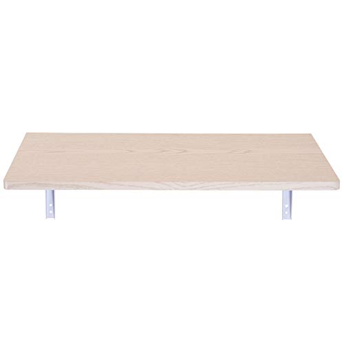 HOMCOM Mesa Plegable de Pared para Cocina y Comedor 60x40x1,5cm Mesa Auxiliar Color Madera HOMCOM Mesa Plegable de Pared para Cocina y Comedor 60x40x1,5cm Mesa Auxiliar Color Madera