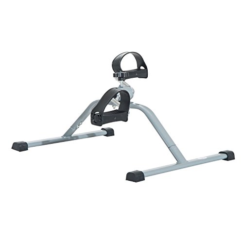 HOMCOM Mini Bicicleta Estática de Acero para Pedalear Aparato de Ejercicios 2 en 1 Brazos y Piernas 40x53x29cm