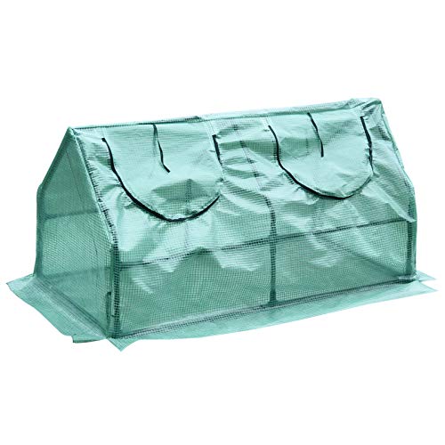 HOMCOM Outsunny Invernadero caseta de Tubo Acero y plastico Jardin terraza Cultivo de Plantas HOMCOM Outsunny Invernadero caseta de Tubo Acero y plastico Jardin terraza Cultivo de Plantas
