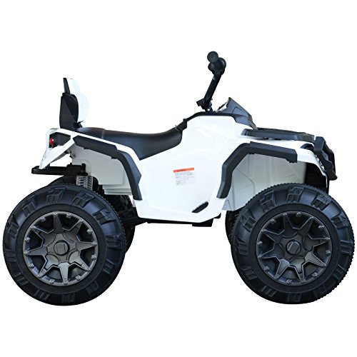 HOMCOM Quad Eléctrico Niño Coche Eléctrico Cuatrimoto Batería 12V con MP3 Radio Luces Sonidos 103x68x73cm Carga 30kg HOMCOM Quad Eléctrico Niño Coche Eléctrico Cuatrimoto Batería 12V con MP3 Radio Luces Sonidos 103x68x73cm Carga 30kg