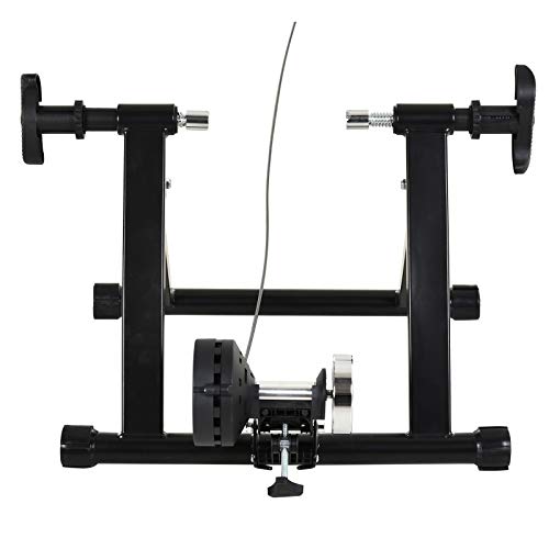 HOMCOM Rodillo de Bicicleta con Resistencia de 8 Niveles Entrenamiento Doméstico Entrenador de Bicicleta Ejercicio Plegable Acero 120kg Negro HOMCOM Rodillo de Bicicleta con Resistencia de 8 Niveles Entrenamiento Doméstico Entrenador de Bicicleta Ejercicio Plegable Acero 120kg Negro