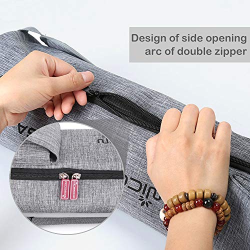 HomdMarket Bolsa de Estera de Yoga Bolsas de Transporte Cubierta de Lona Impermeable con Bolsillos para Equipo de Yoga Bolsa de 72 cm Correa Ajustable y Larga, fácil Acceso HomdMarket Bolsa de Estera de Yoga Bolsas de Transporte Cubierta de Lona Impermeable con Bolsillos para Equipo de Yoga Bolsa de 72 cm Correa Ajustable y Larga, fácil Acceso